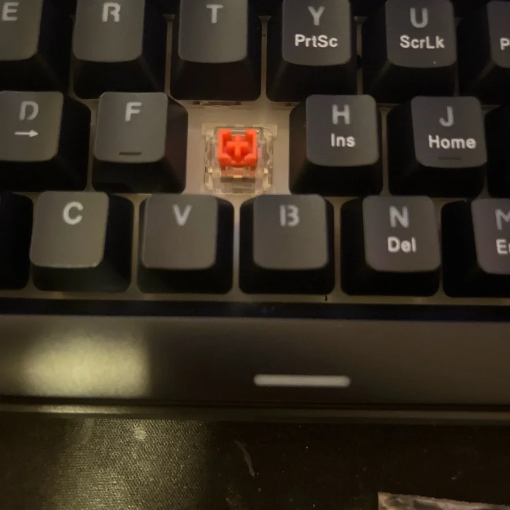 Black Mechanical Keyboard with Switches